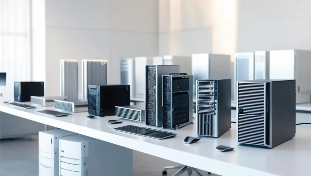 Soluciones de hardware para empresas en México. Servidores de torre, servidores de rack, teclados, mouse, almacenamiento