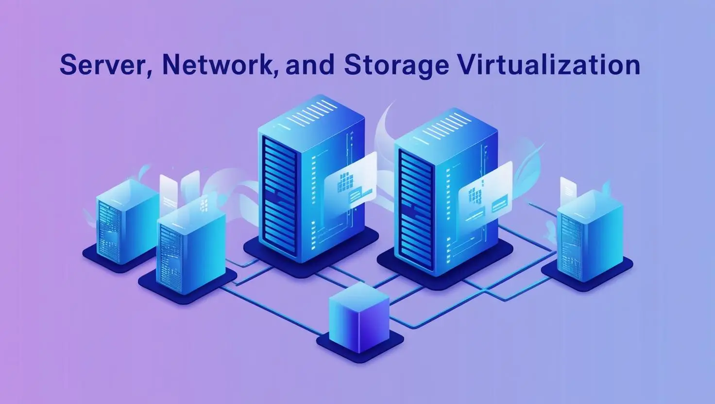 virtualización de servers, network, storage